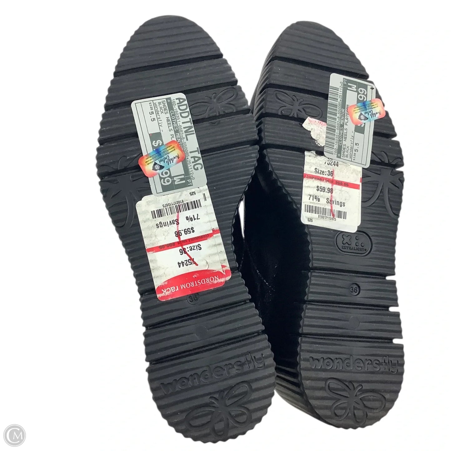 Shoes Heels Platform By Clothes Mentor In Black, Size: 5.5