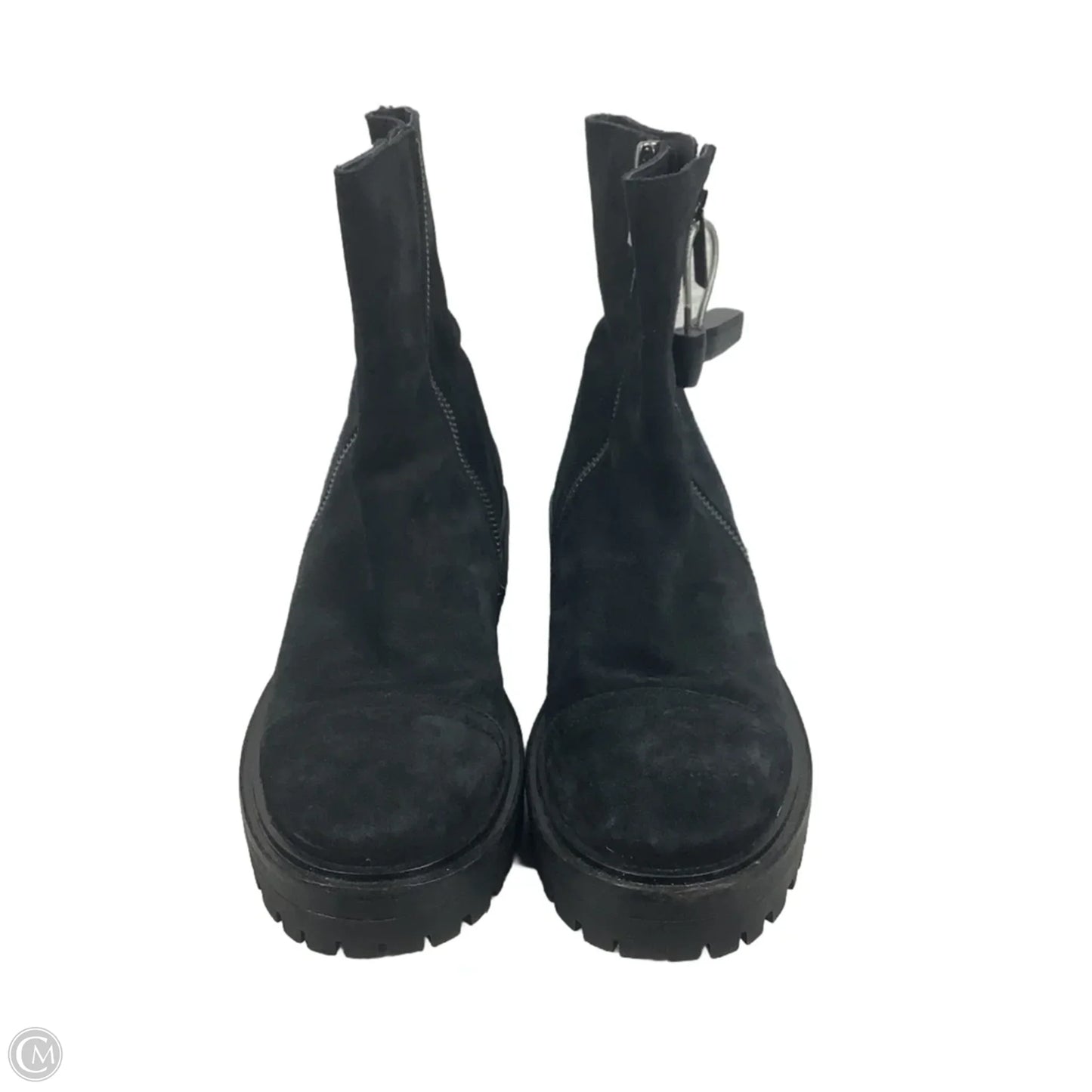 Boots Ankle Heels By Cmc In Black, Size: 6.5