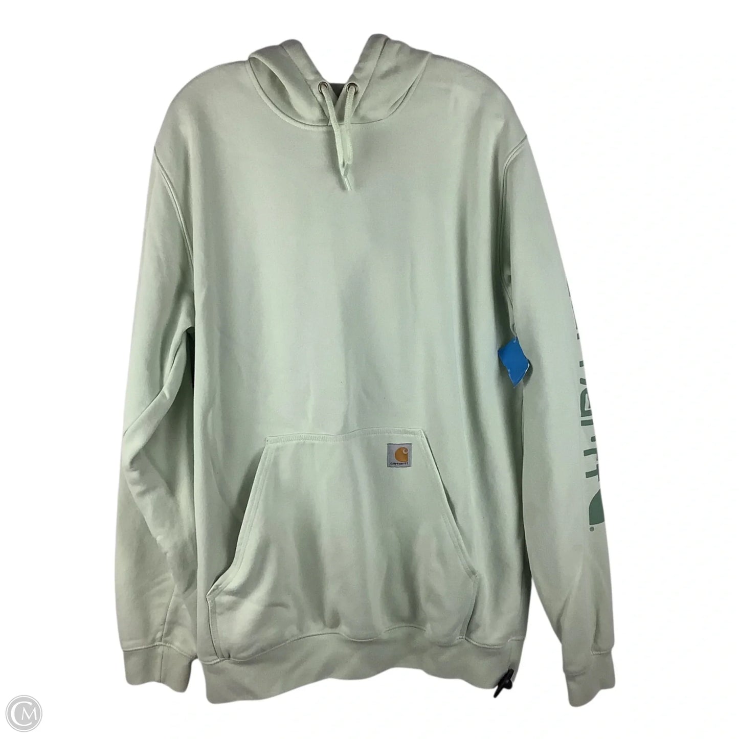 Sweatshirt Hoodie By Carhartt In Green, Size: L/XL tall