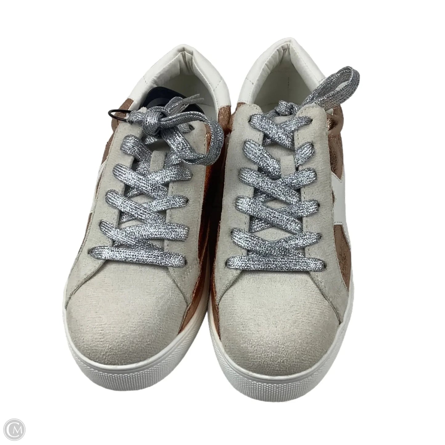 Shoes Sneakers By Nature Breeze In Cream & Pink, Size: 7.5