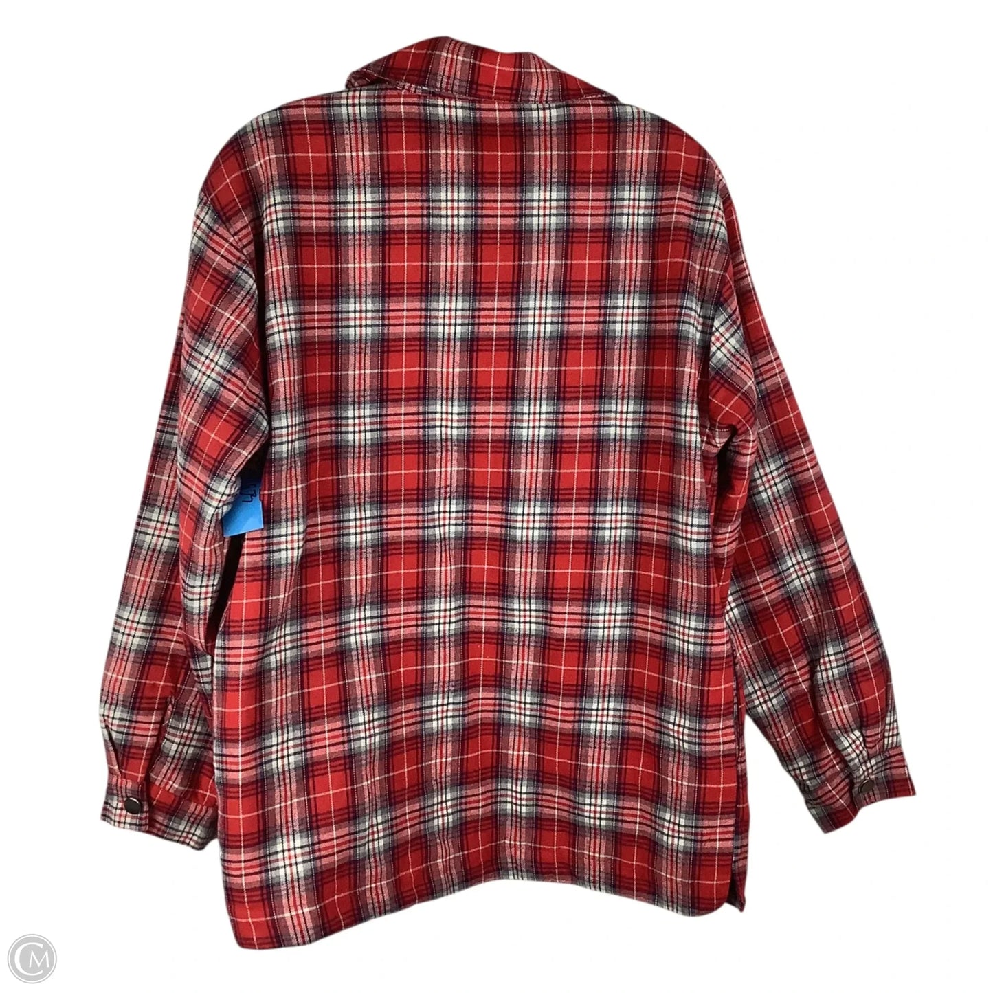 Jacket Shirt By Entro In Plaid Pattern, Size: S