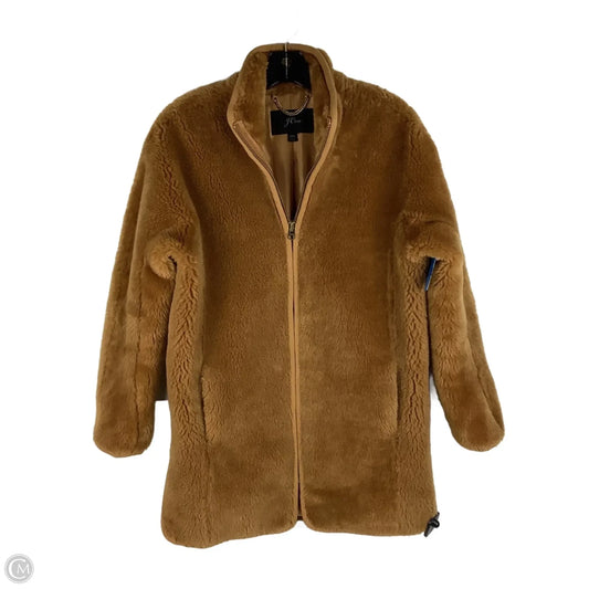 Coat Faux Fur & Sherpa By J. Crew In Brown, Size: Xxs