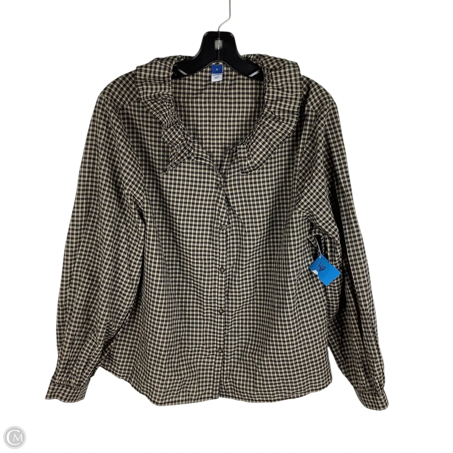 Top Long Sleeve By Old Navy In Brown, Size: L