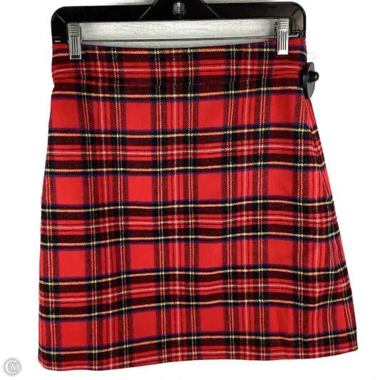 Skirt Mini & Short By J. Crew In Plaid Pattern, Size: 2