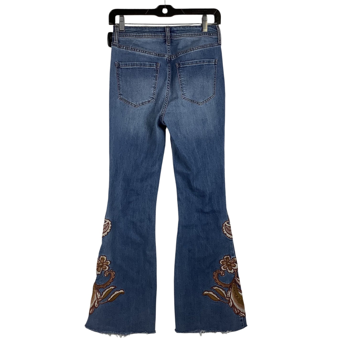 Jeans Flared By Forever 21 In Blue Denim, Size: 2