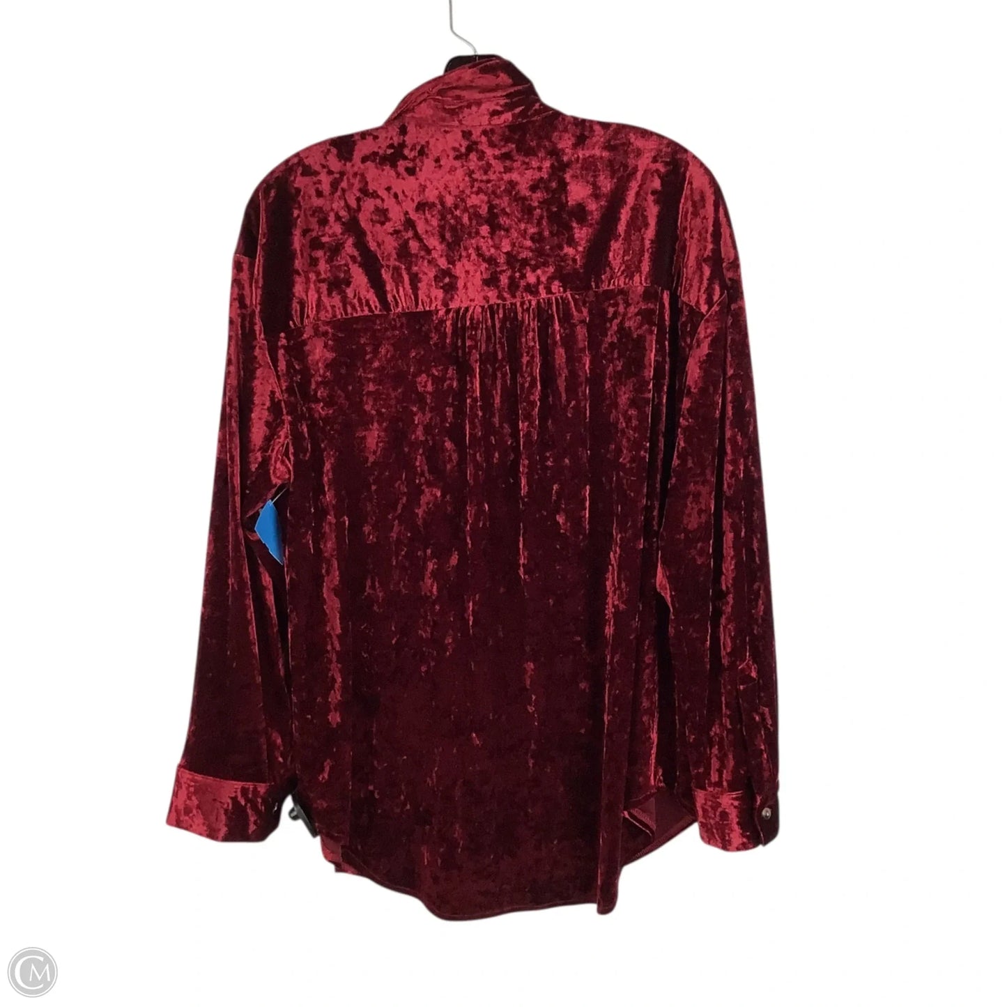 Top Long Sleeve By Wonderly In Red, Size: L