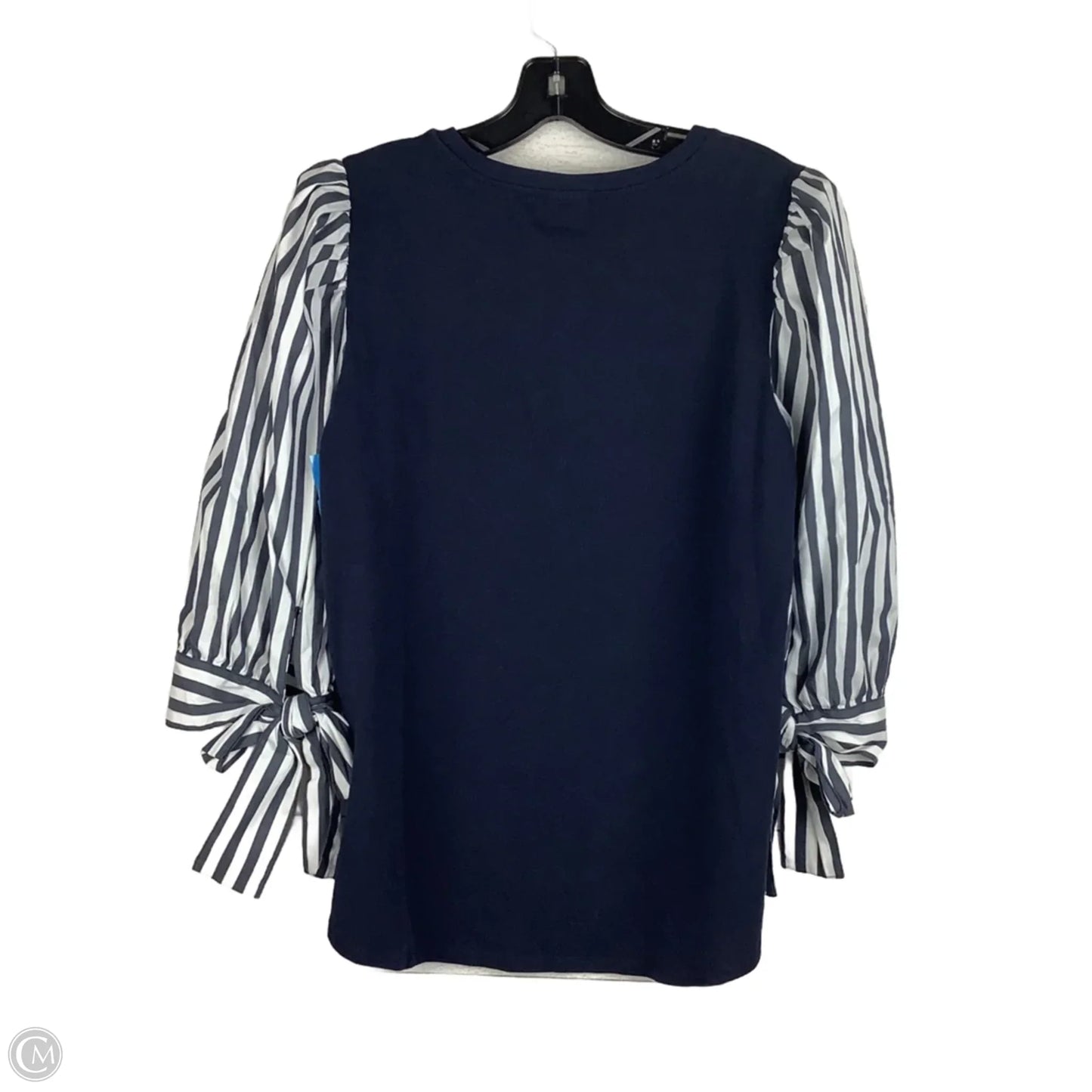 Top Long Sleeve By Chicos In Navy, Size: M