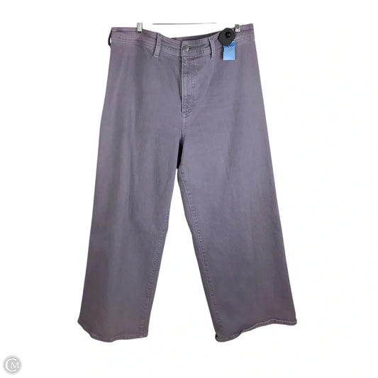 Jeans Wide Leg By Universal Thread In Purple Denim, Size: 14