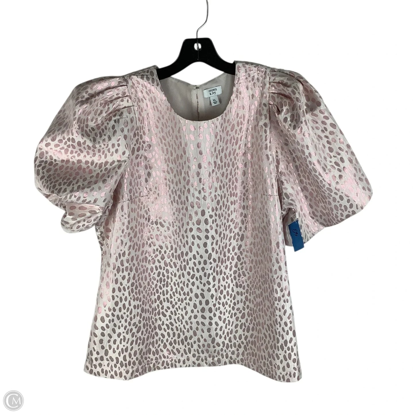 Top Short Sleeve By Crown And Ivy In Pink, Size: Xl