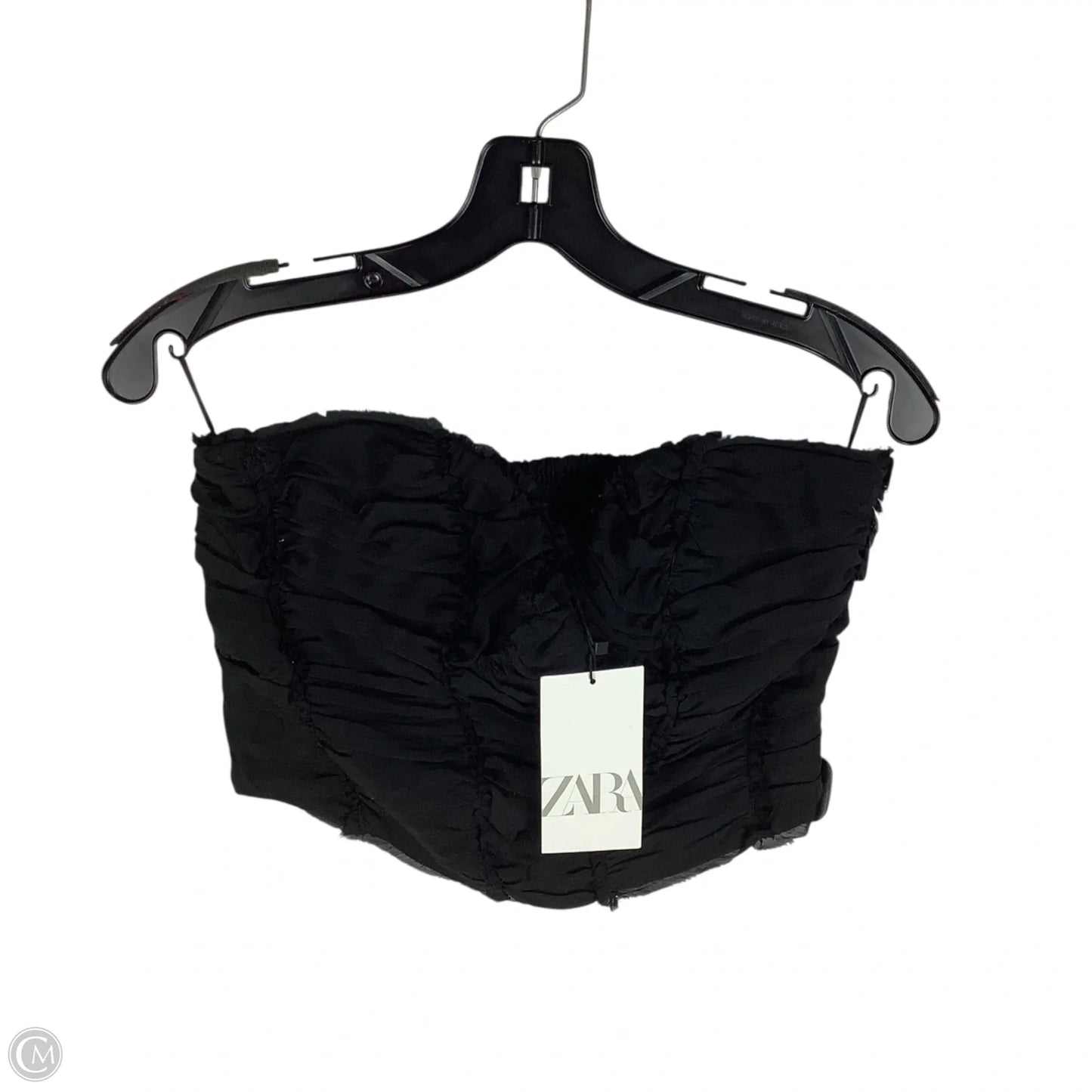 Top Sleeveless By Zara In Black, Size: L