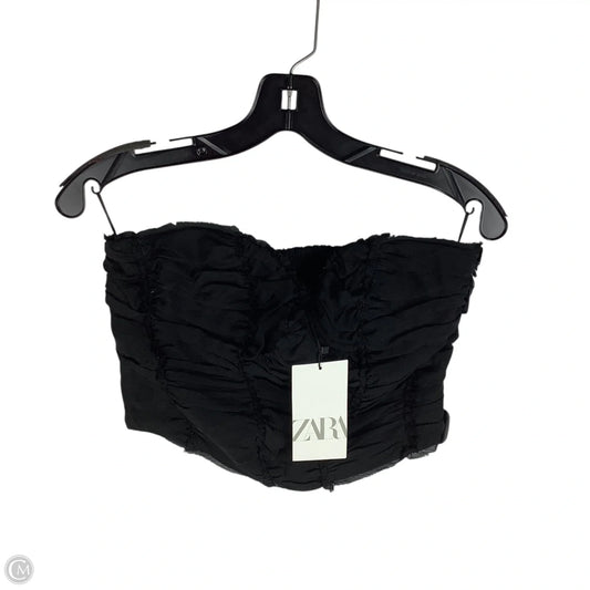 Top Sleeveless By Zara In Black, Size: L