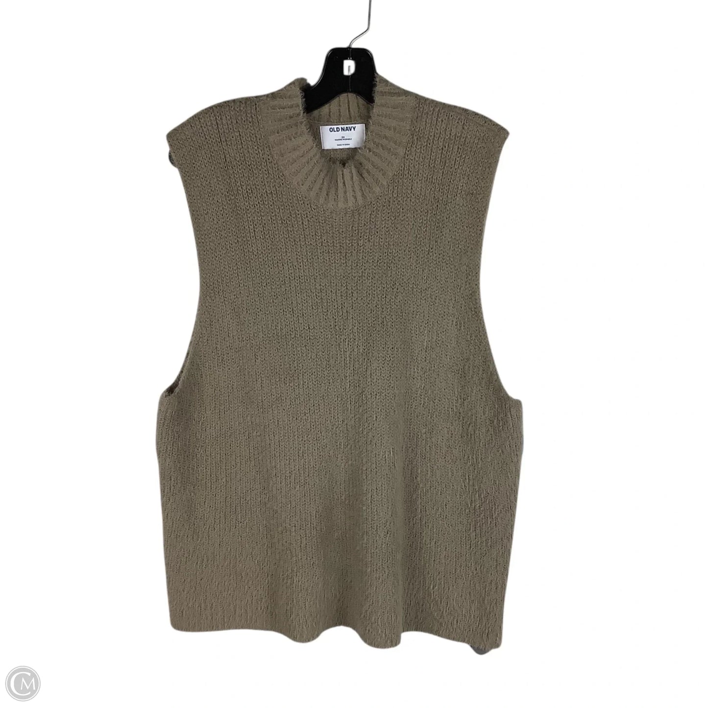 Sweater Short Sleeve By Old Navy In Brown, Size: 3x