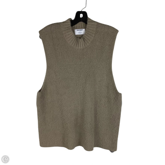 Sweater Short Sleeve By Old Navy In Brown, Size: 3x