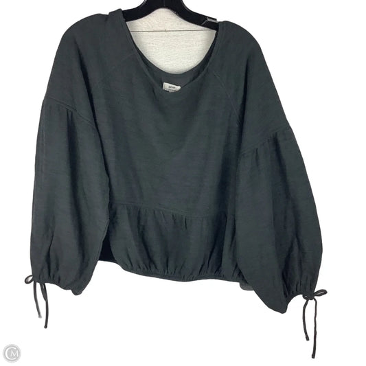 Top Long Sleeve By Aerie In Grey, Size: L