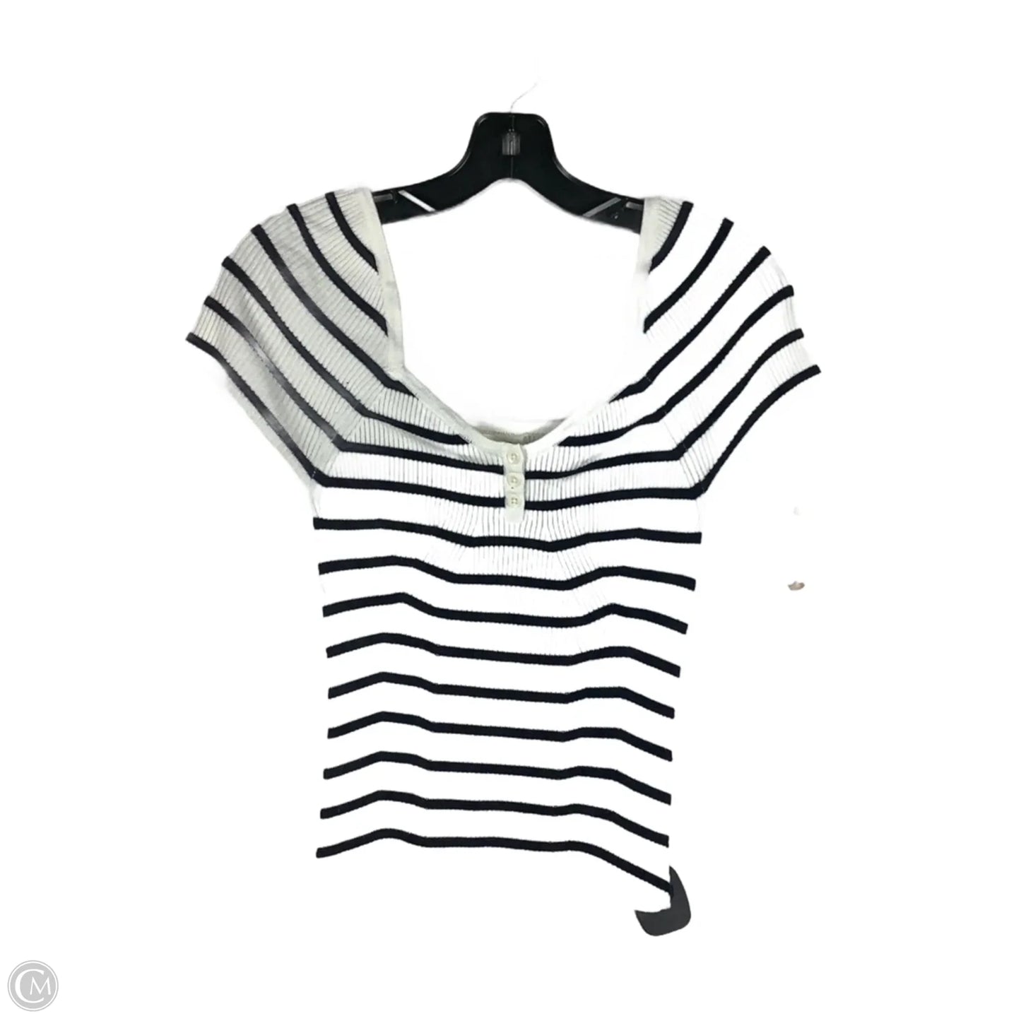 Top Short Sleeve By Maeve In Striped Pattern, Size: S