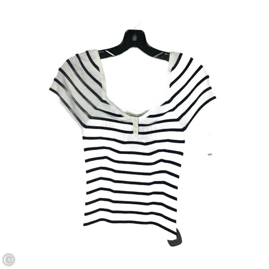 Top Short Sleeve By Maeve In Striped Pattern, Size: S