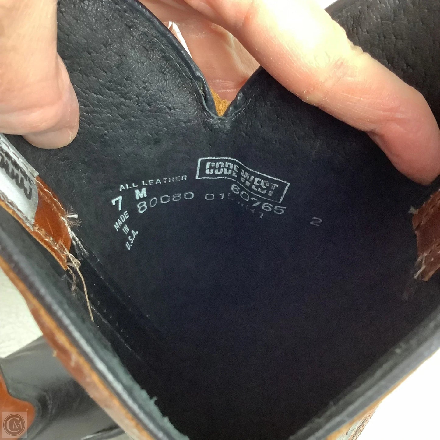 Boots Western By Cmc In Black & Brown, Size: 7