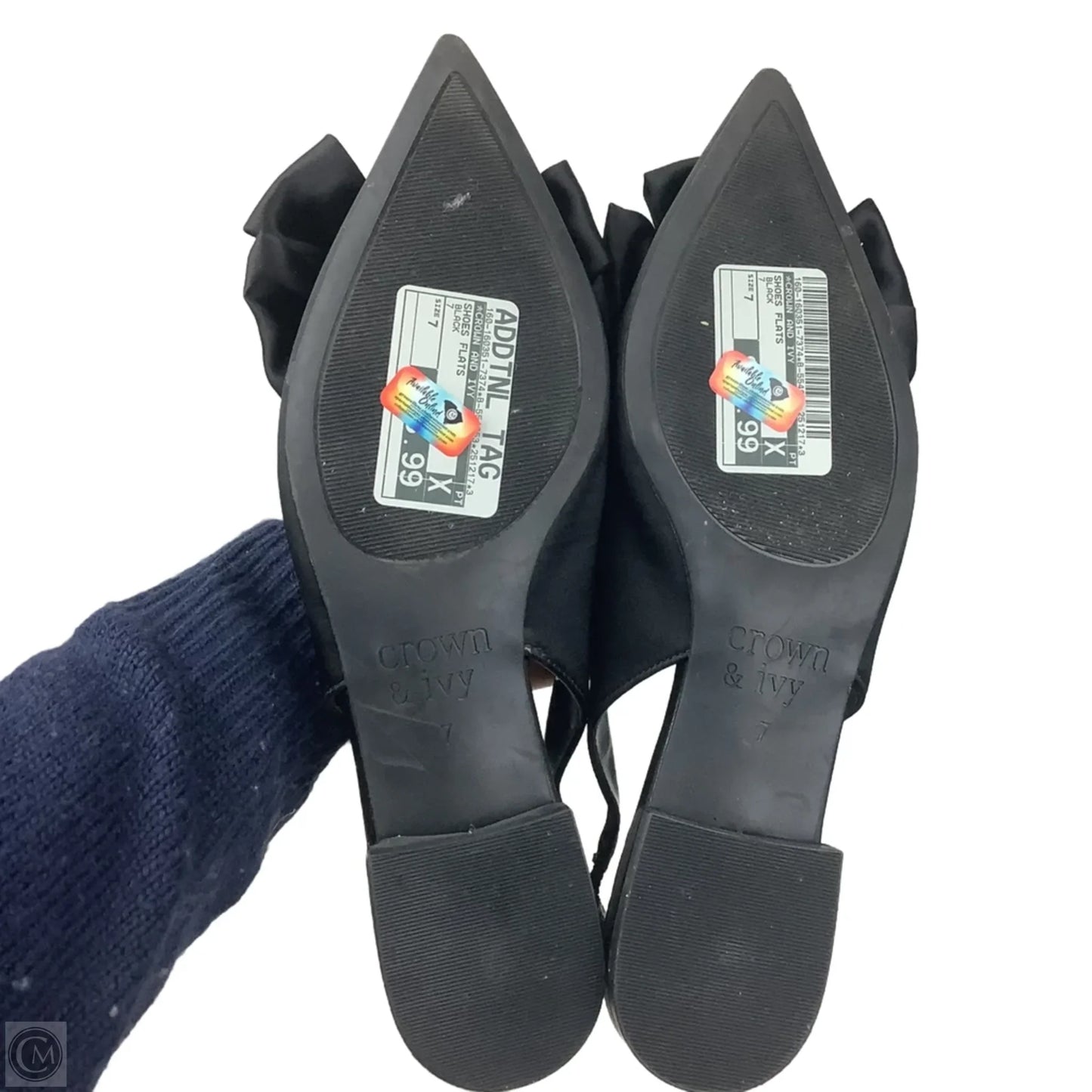 Shoes Flats By Crown And Ivy In Black, Size: 7