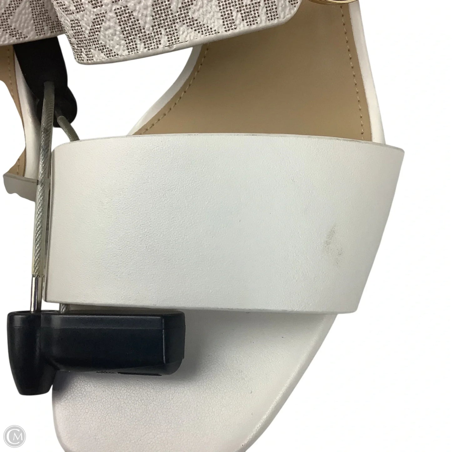 Sandals Heels Block By Michael By Michael Kors In Cream, Size: 7.5