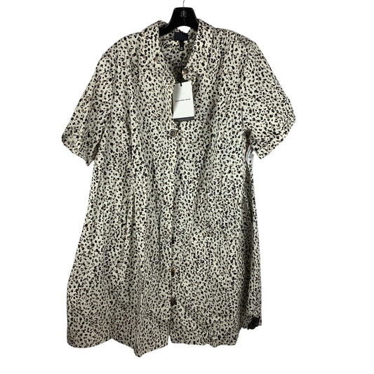 Dress Casual Midi By Who What Wear In Animal Print, Size: 1x