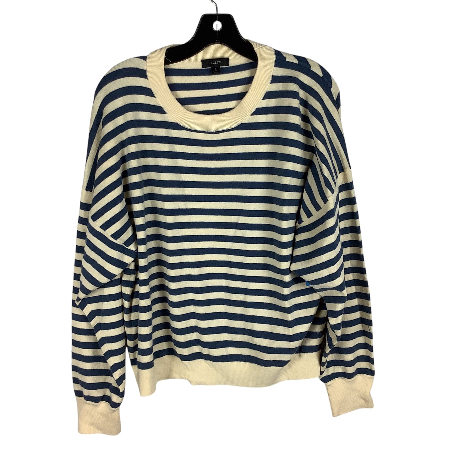 Sweater By J. Crew In Striped Pattern, Size: L