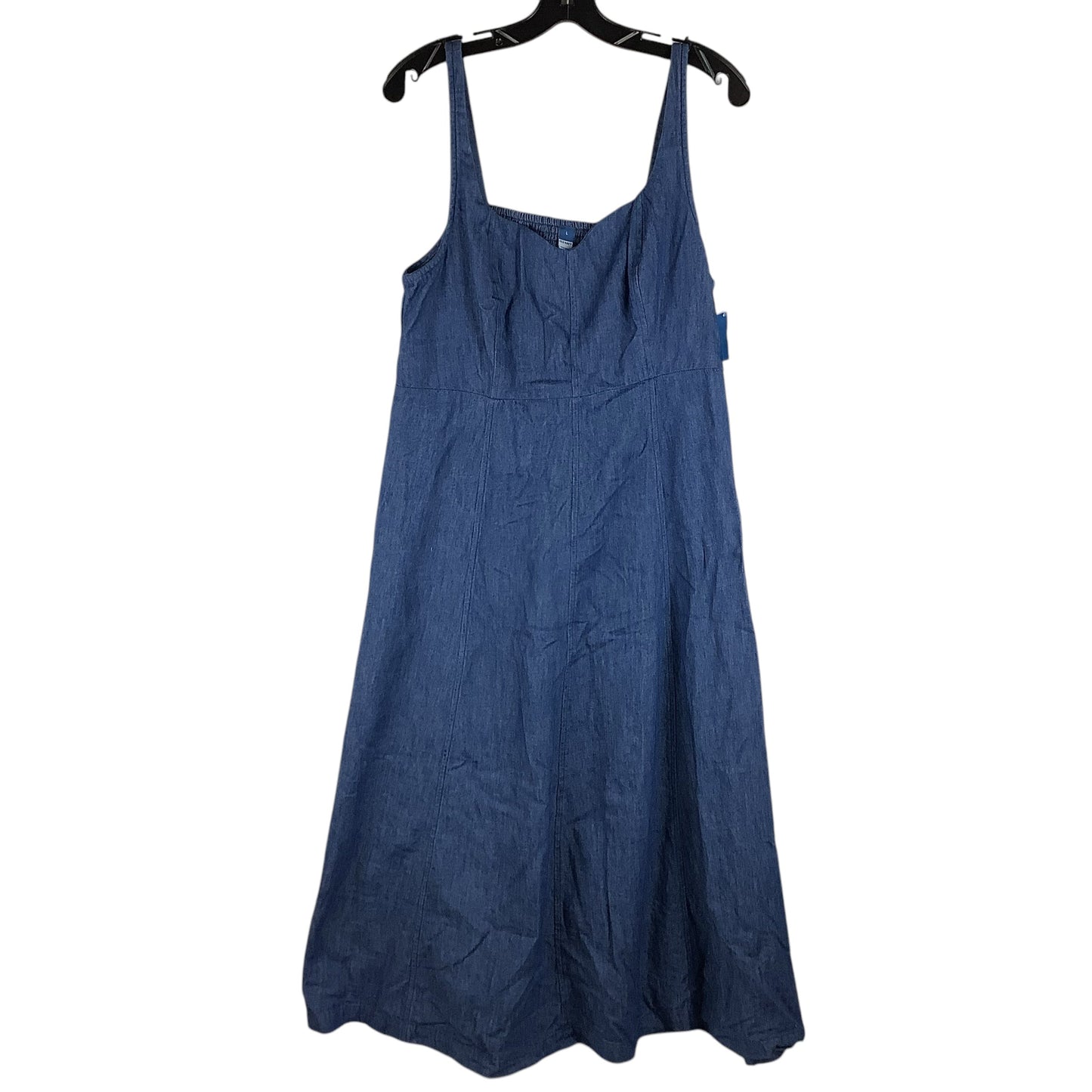 Dress Casual Maxi By Old Navy In Blue Denim, Size: L