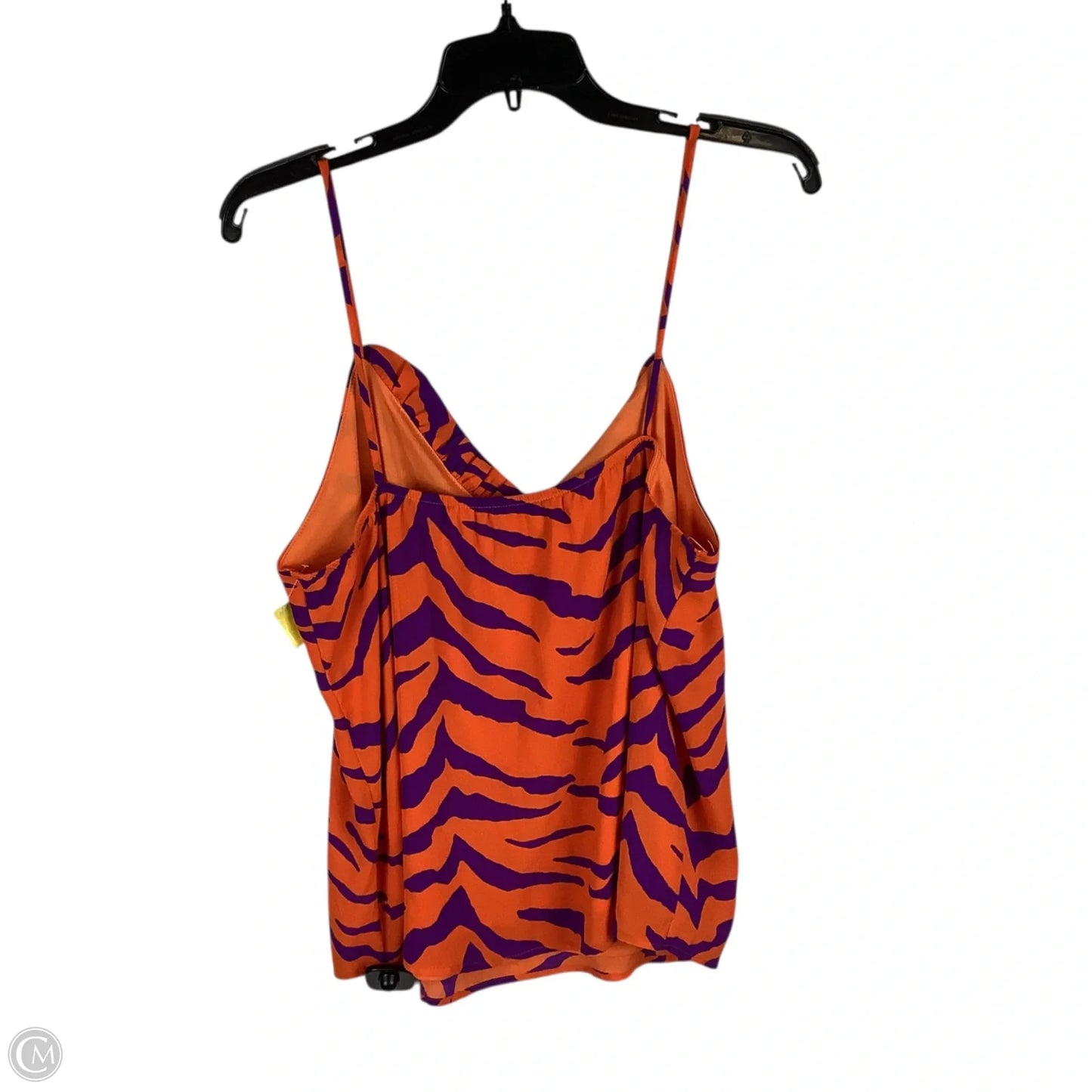 Top Sleeveless By Adrienne In Orange & Purple, Size: M
