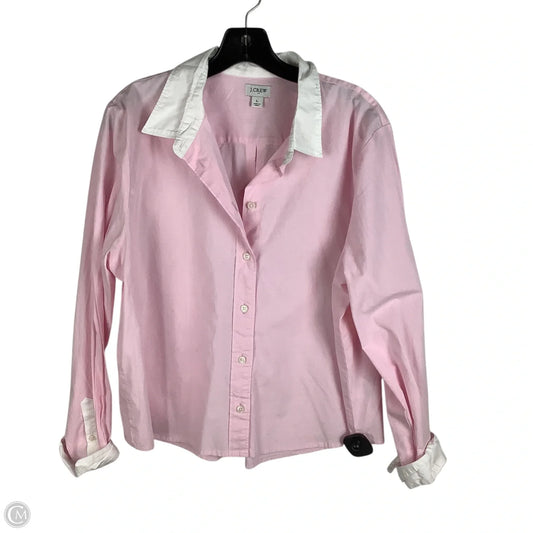 Top Long Sleeve By J. Crew In Pink, Size: L
