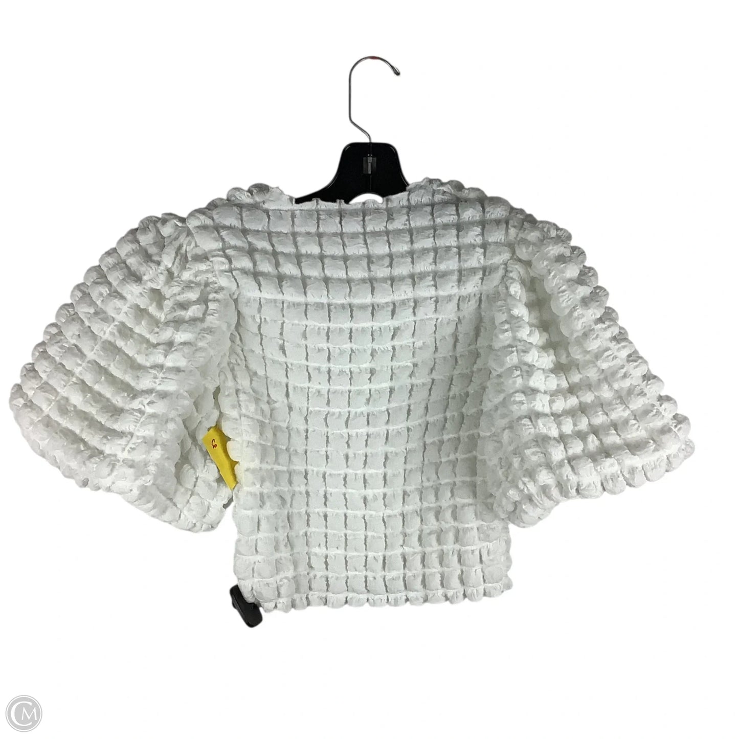 Top Short Sleeve By Miou Muse In White, Size: S