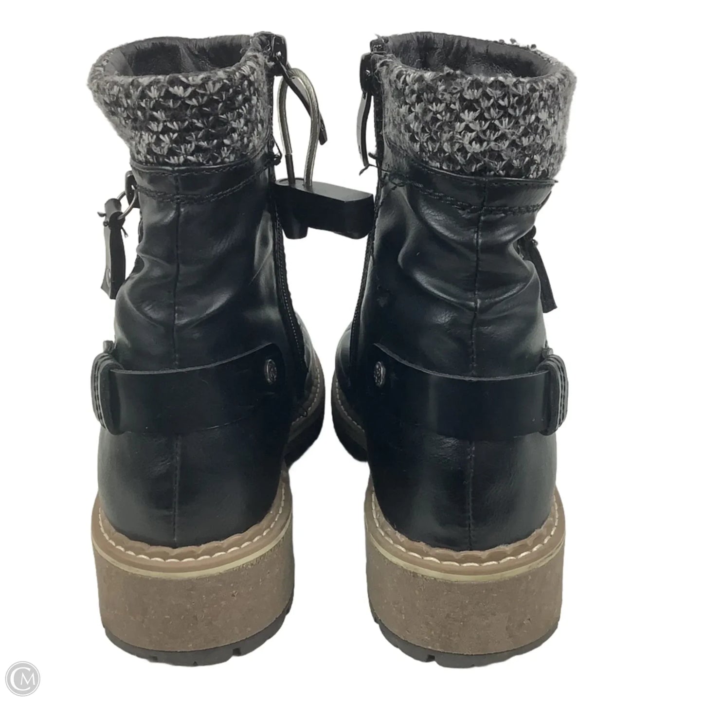 Boots Ankle Heels By Cmc In Black, Size: 6.5