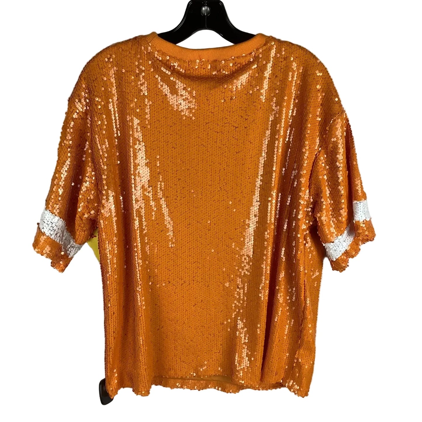 Top Short Sleeve By Cato In Orange, Size: L