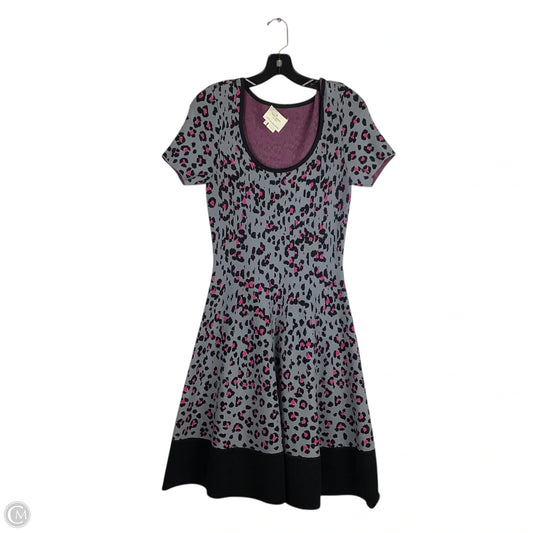 Dress Designer By Kate Spade In Grey & Pink, Size: M