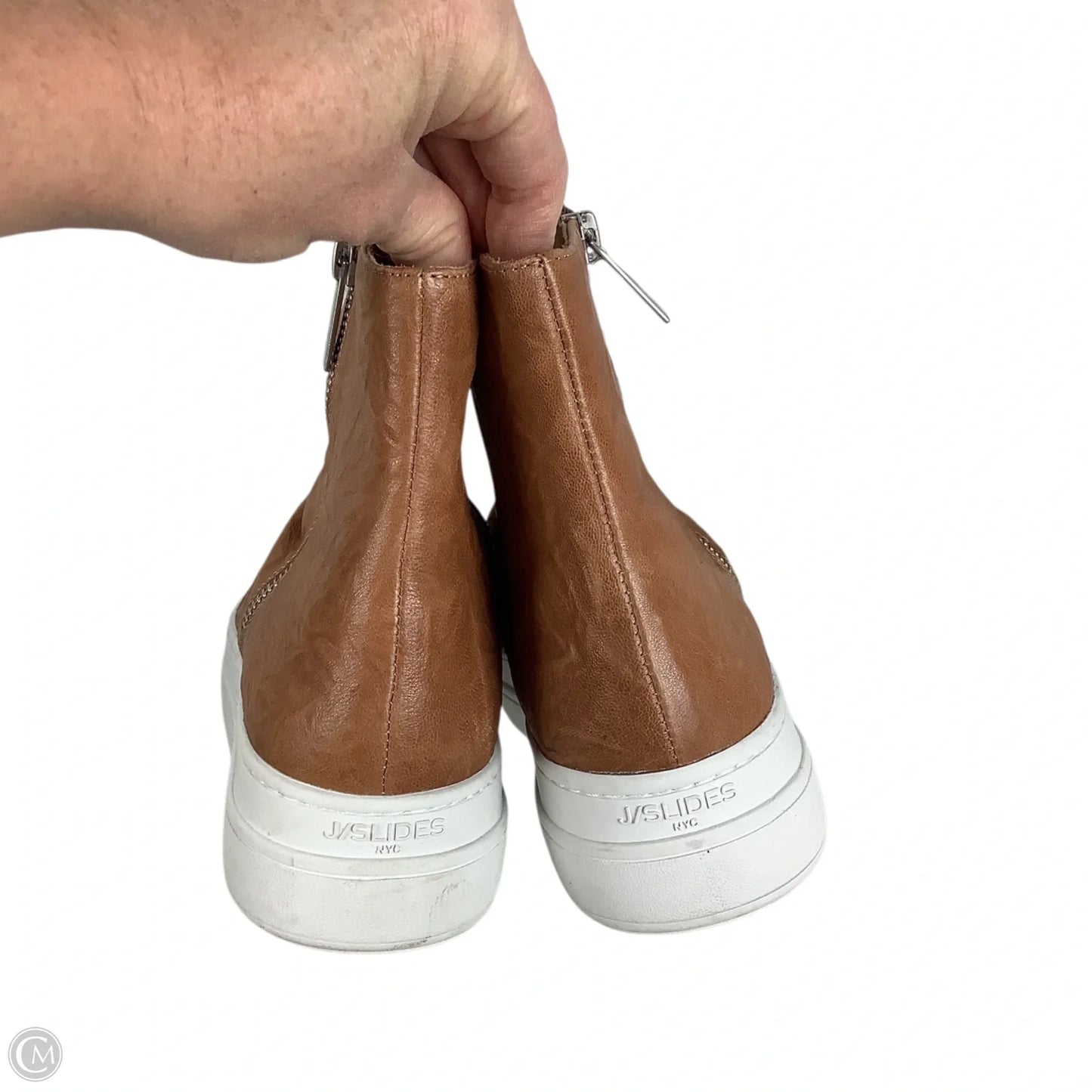 Shoes Sneakers Platform By J Slides In Brown, Size: 7