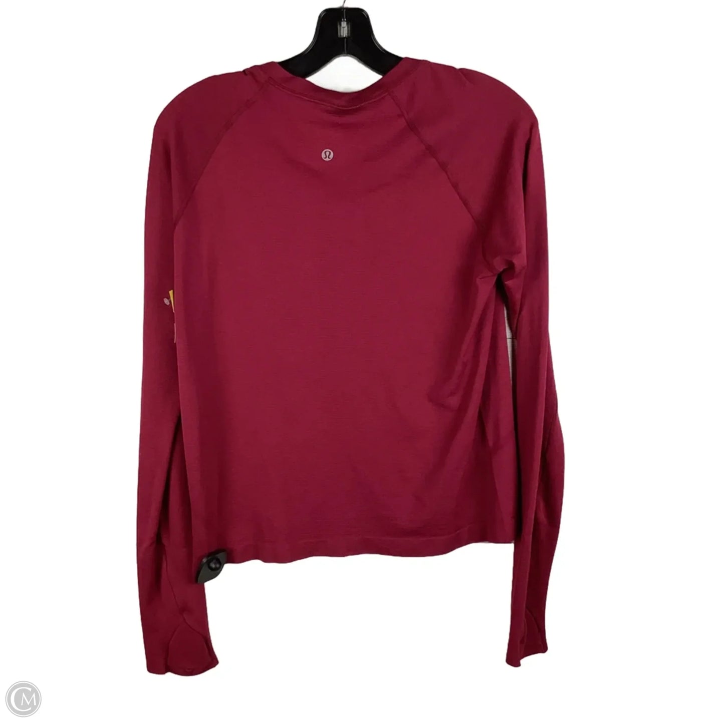 Athletic Top Long Sleeve Crewneck By Lululemon In Pink, Size: 12