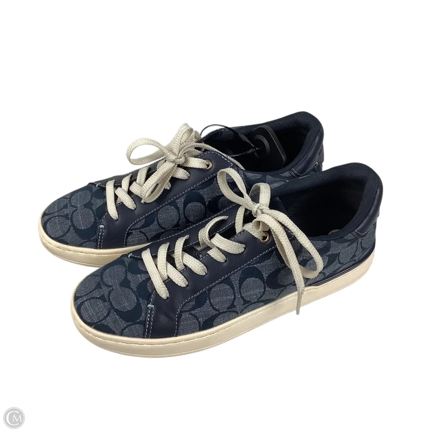 Shoes Designer By Coach In Blue Denim, Size: 7
