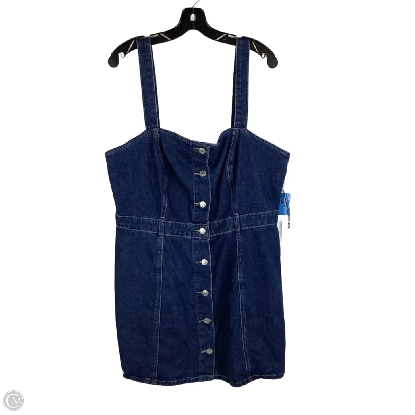 Dress Casual Short By Forever 21 In Blue Denim, Size: 1x