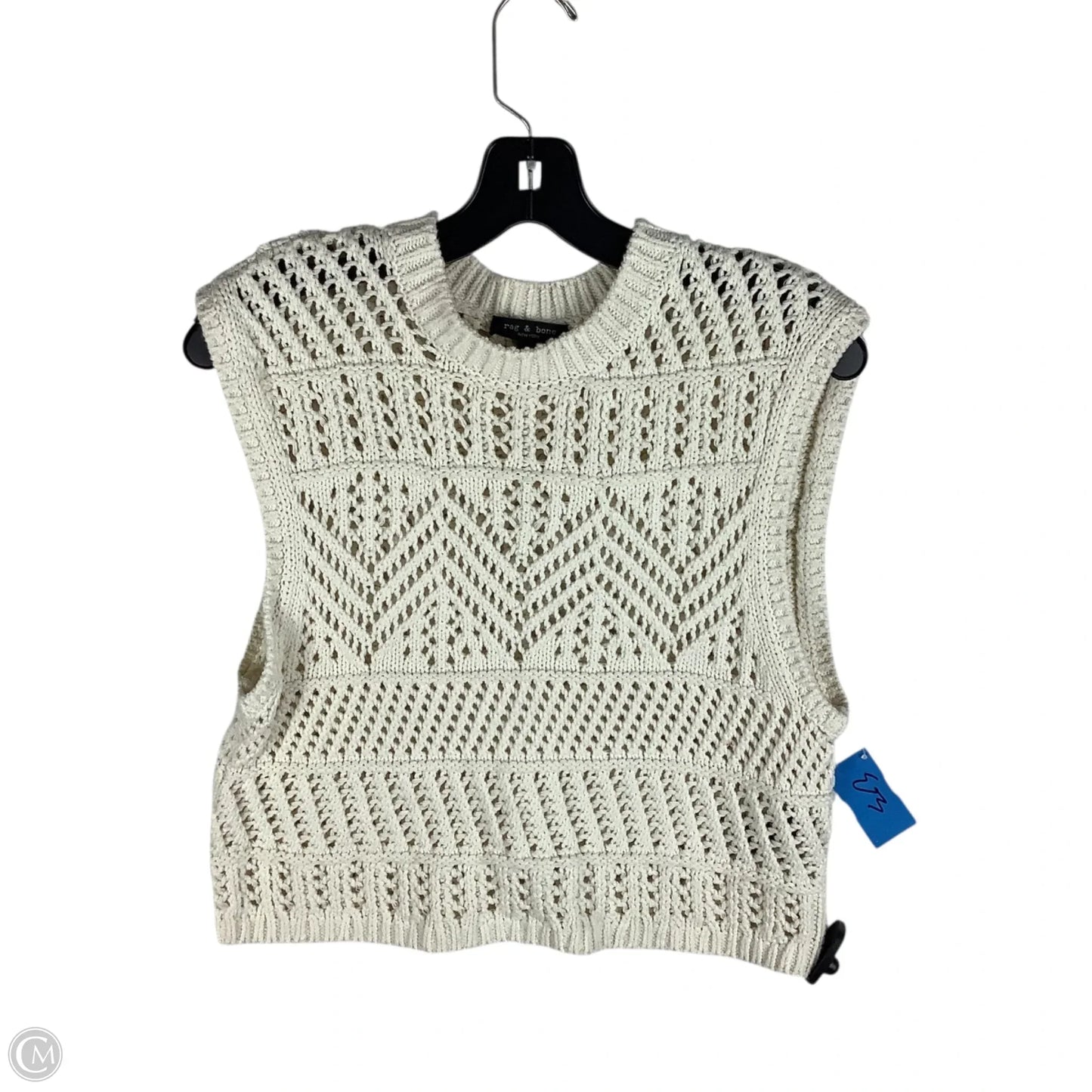 Sweater Short Sleeve By Rag And Bone In Cream, Size: S