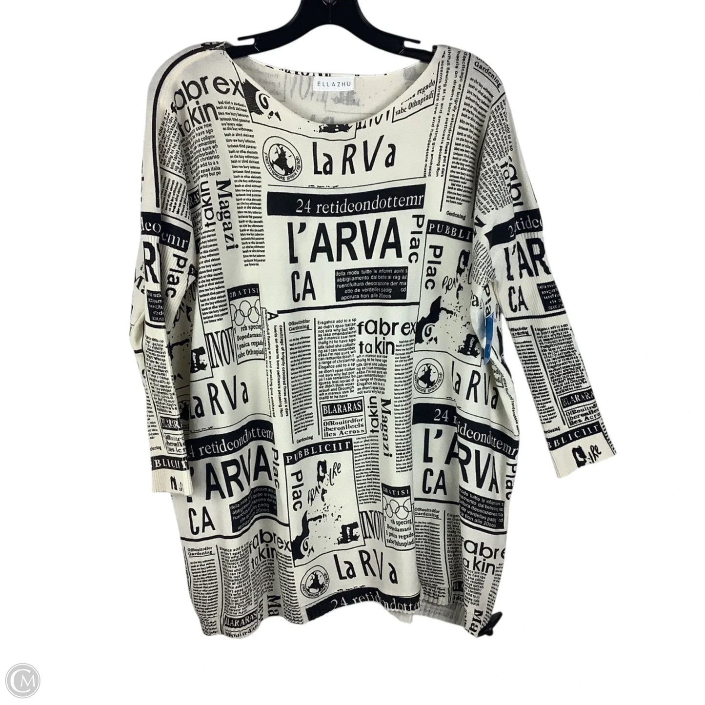 Top Long Sleeve By Clothes Mentor In Cream, Est. Size: Xl