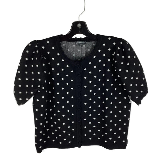 Sweater Short Sleeve By Adrianna Papell In Polkadot Pattern, Size: M
