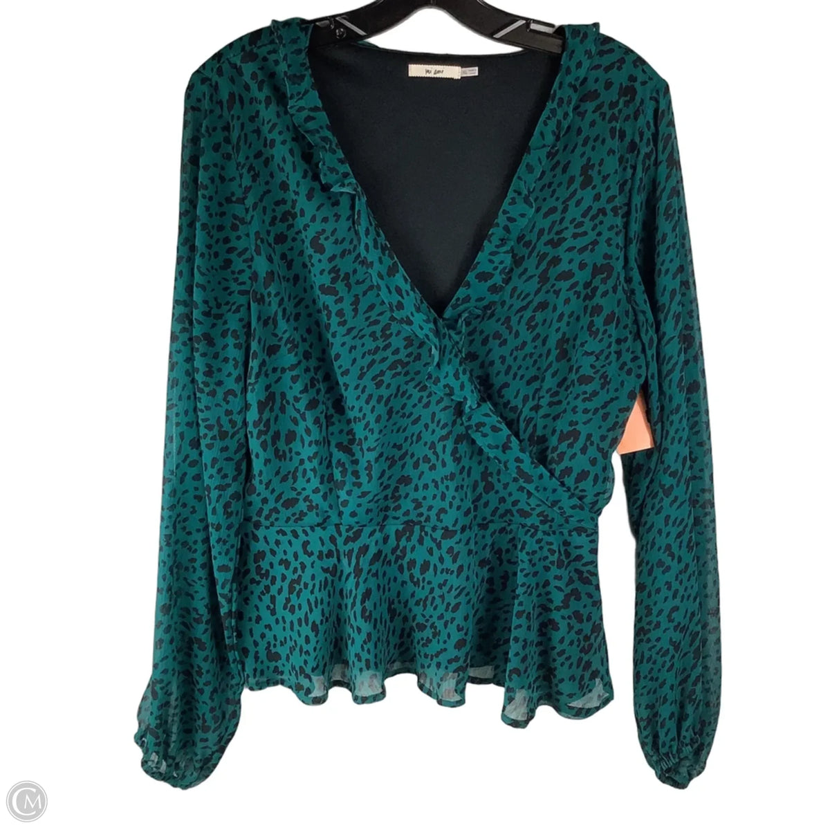 Top Long Sleeve By Mi Ami In Teal, Size: Xl