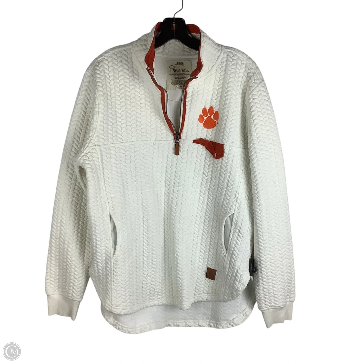 Jacket Fleece By Pressbox In White, Size: L