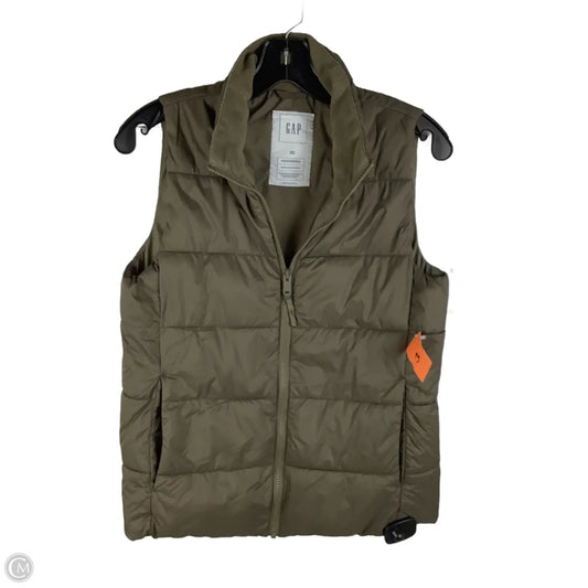Vest Puffer & Quilted By Gap In Green, Size: Xs