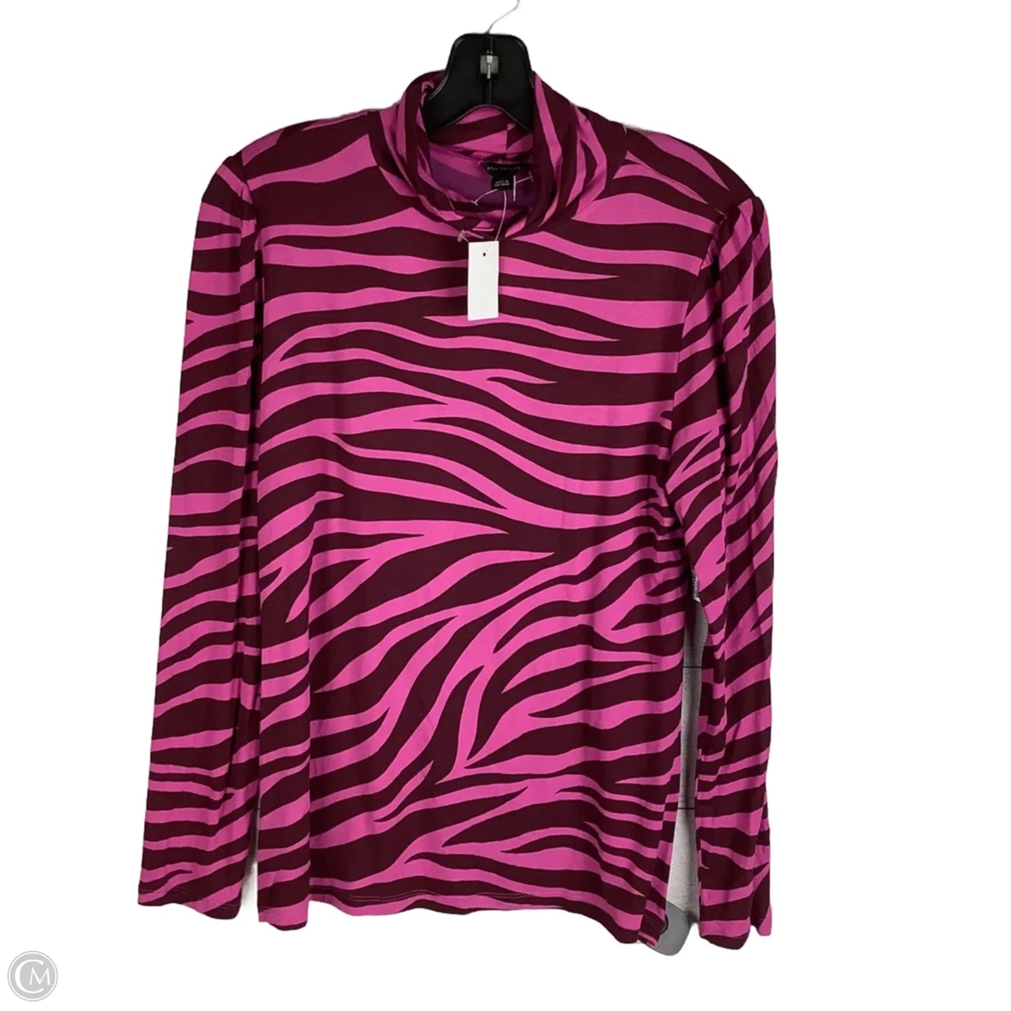 Top Long Sleeve By Ann Taylor In Purple, Size: L