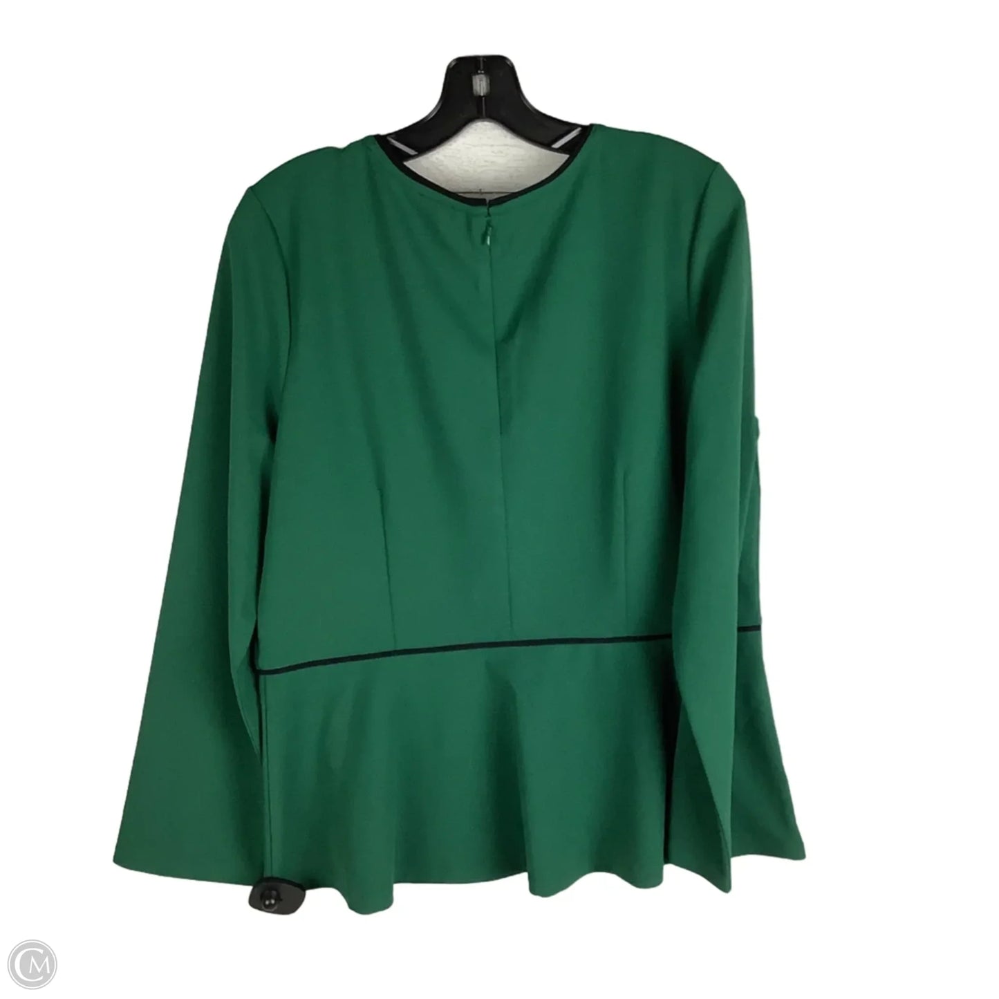 Top Long Sleeve By Ann Taylor In Green, Size: L