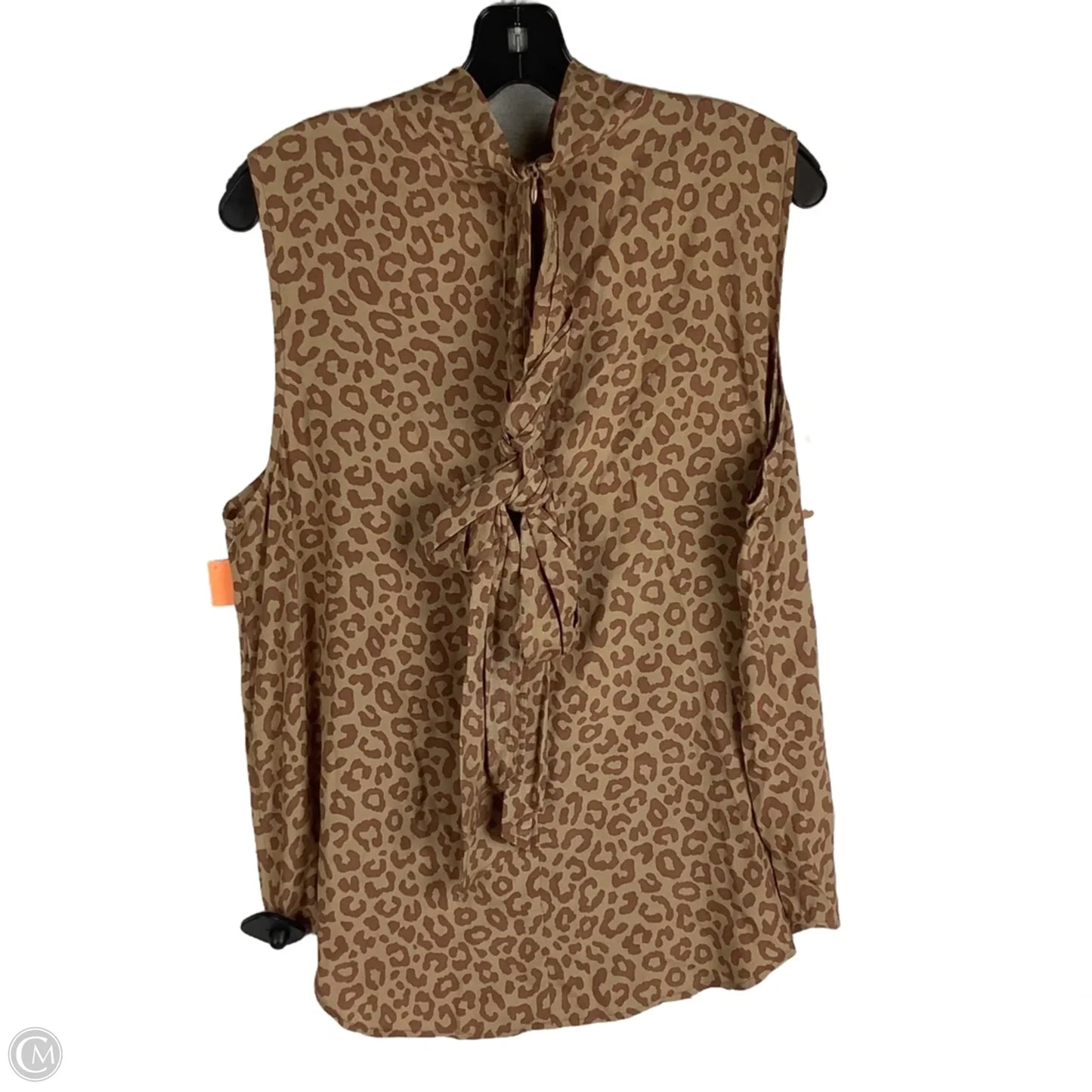 Top Sleeveless By Ann Taylor In Animal Print, Size: Xl