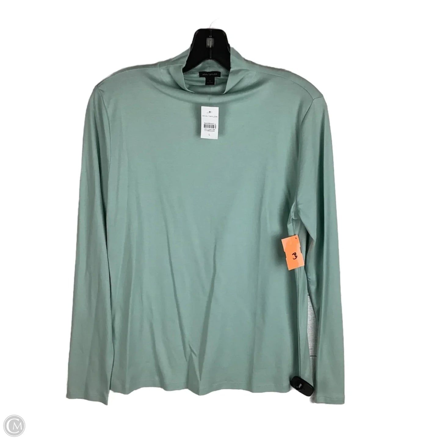 Top Long Sleeve By Ann Taylor In Blue, Size: L