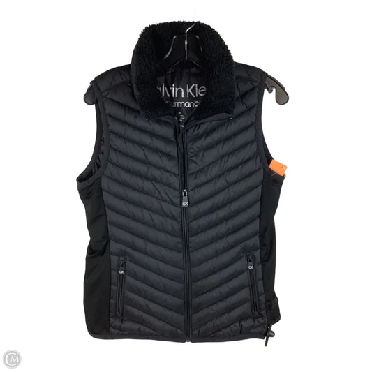 Vest Puffer & Quilted By Calvin Klein In Black, Size: M