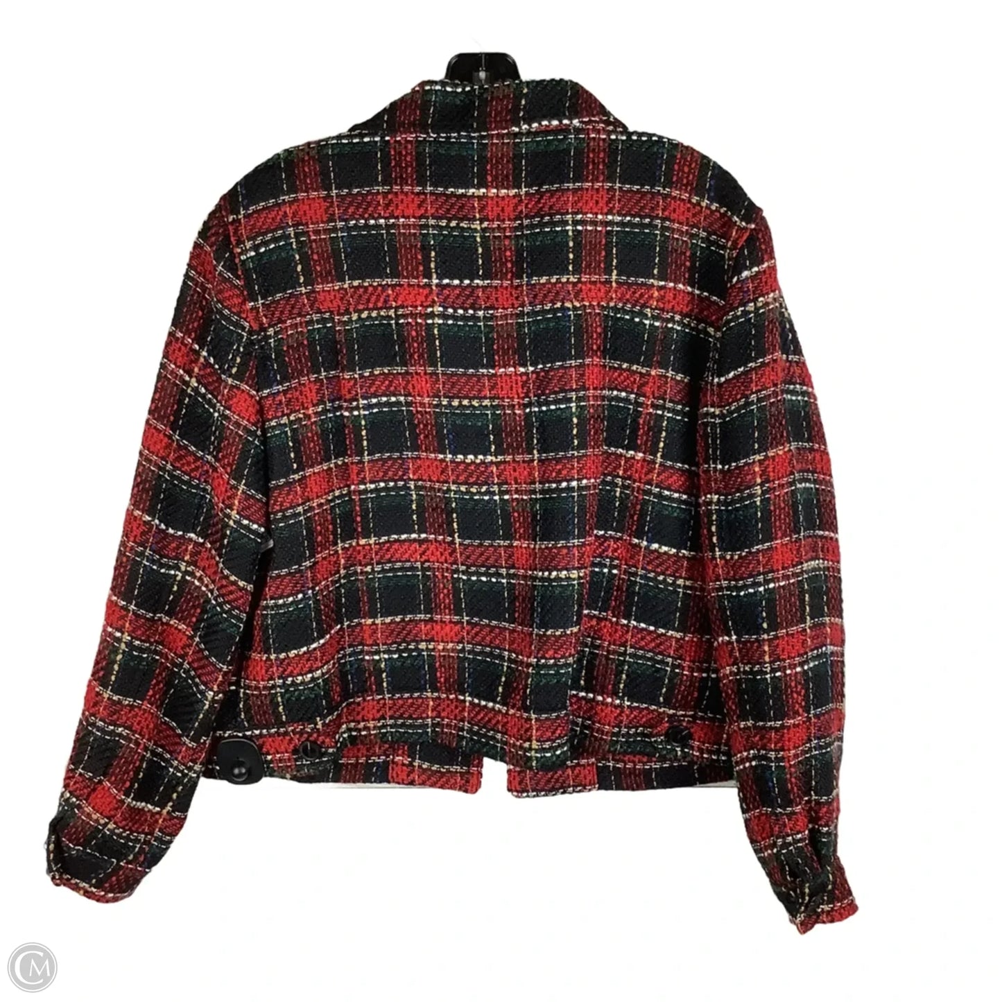 Blazer By Loft In Black & Red, Size: L