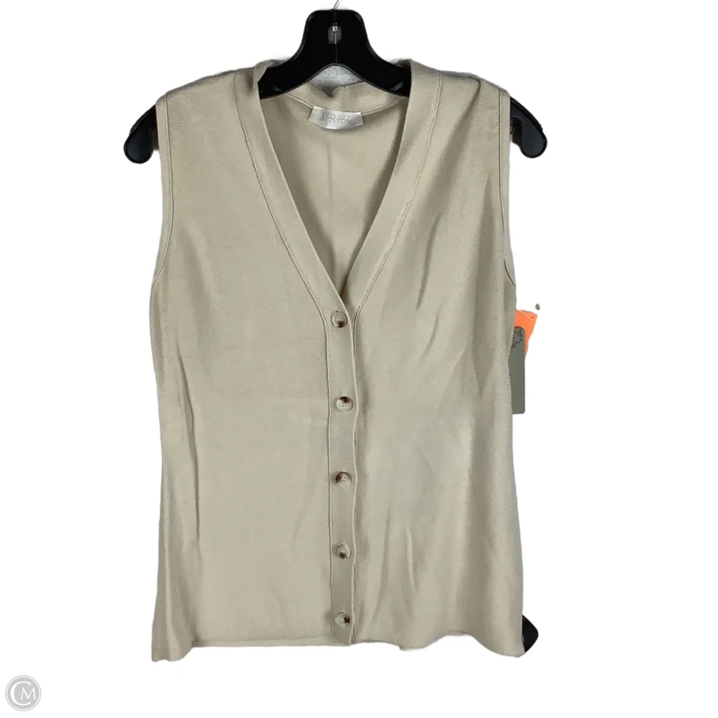 Vest Sweater By Cmc In Cream, Size: L