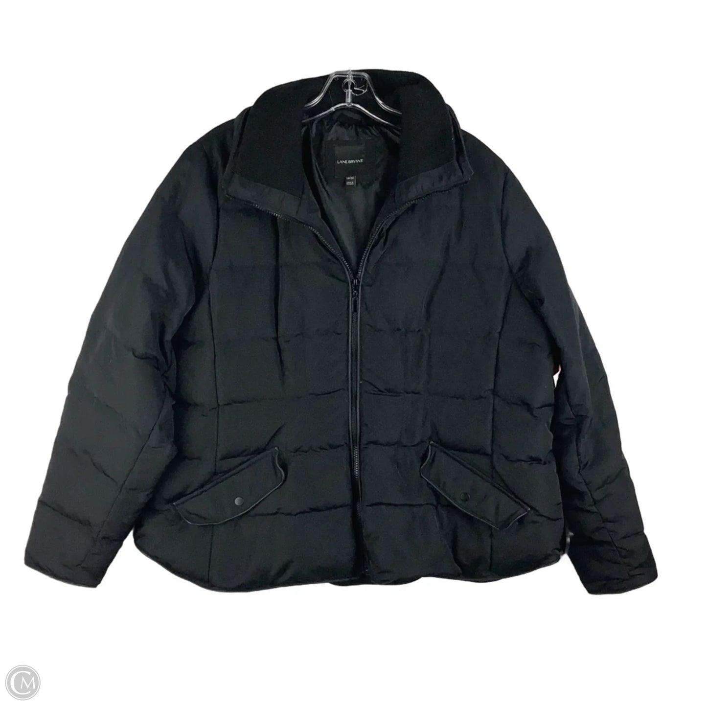 Jacket Puffer & Quilted By Lane Bryant In Black, Size: 1x